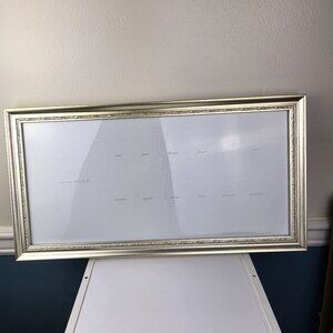 Pottery Barn Baby Silver Leaf First Year Photo Frame NWT